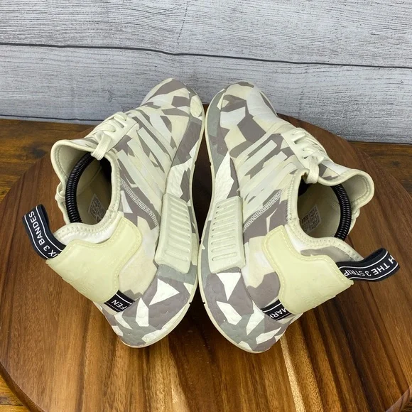 Adidas NMD R1 Fractal Camo Sand Men’s Shoes EF4262 Sneaker Size 10.5